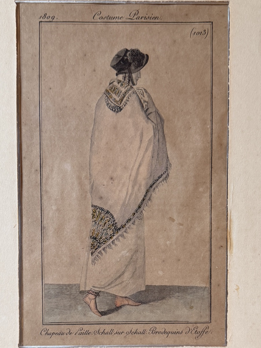 Le Costume Parisien, Pair Of Early 19th Century Fashion Prints-photo-3