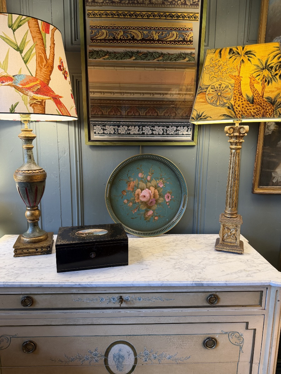 Painted Tin Box, Napoleon III Period-photo-6