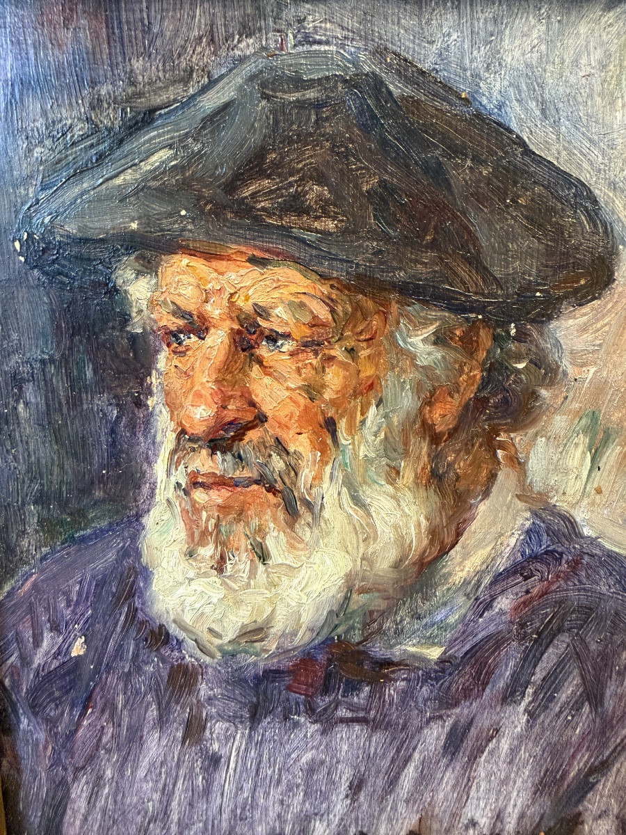 Portrait Of A Breton Sailor, By Léonie Humbert-vignot-photo-3