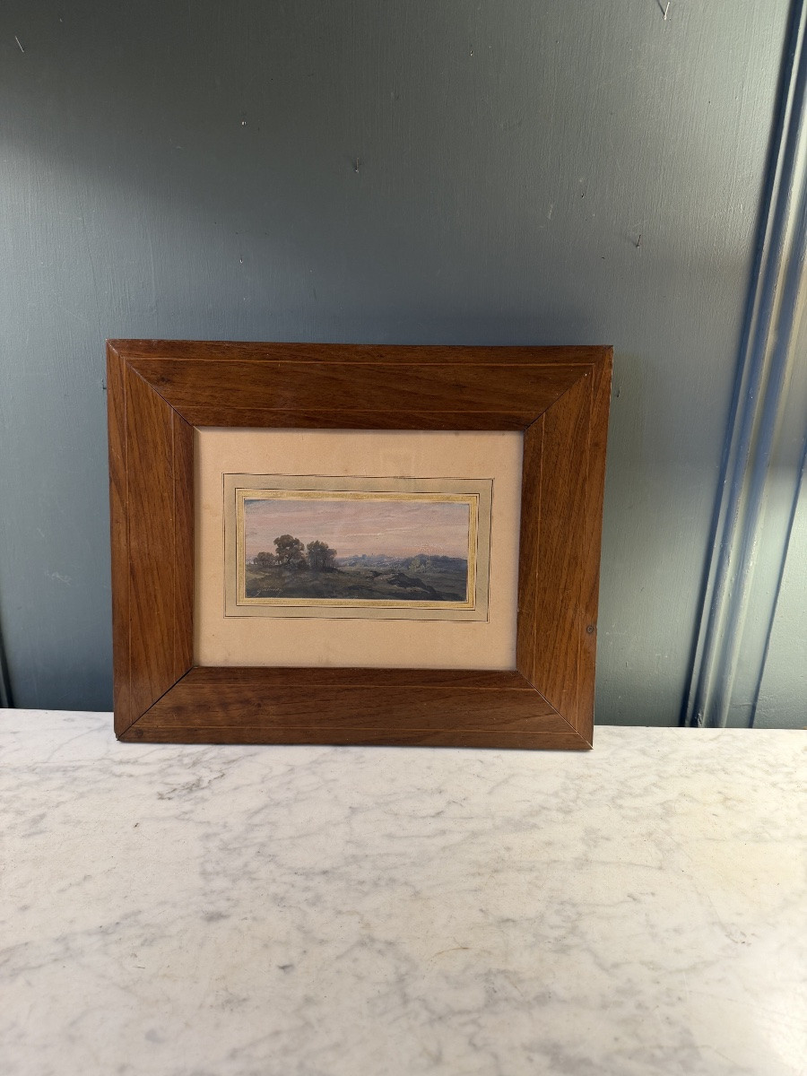 The Hills, Landscape By Charles Quinsac 19th Century-photo-4
