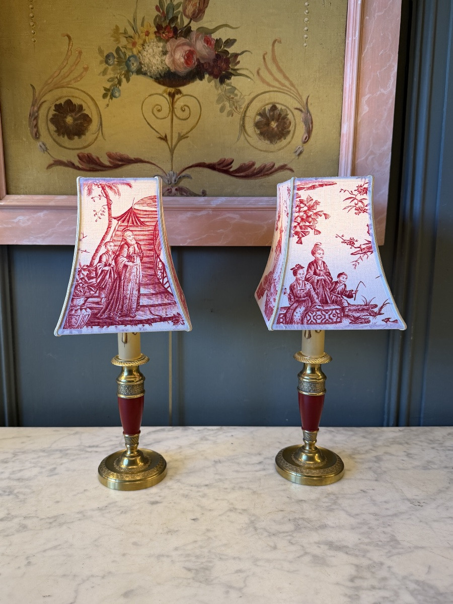 Pair Of Cordless Table Lamps -photo-3