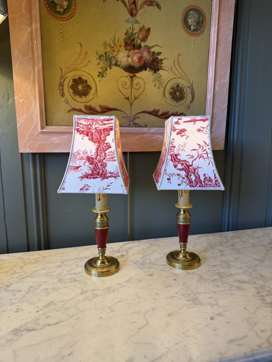 Pair Of Cordless Table Lamps -photo-1