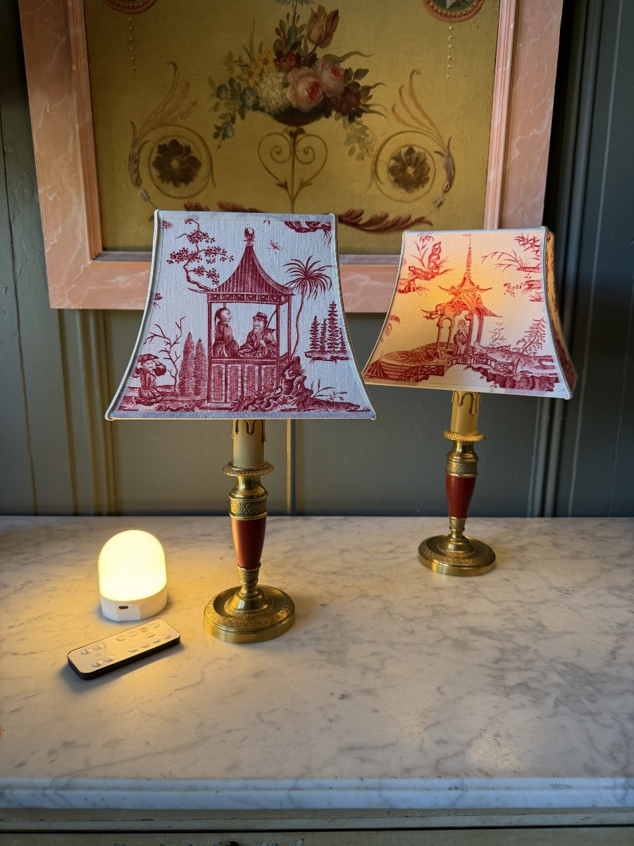 Pair Of Cordless Table Lamps -photo-3
