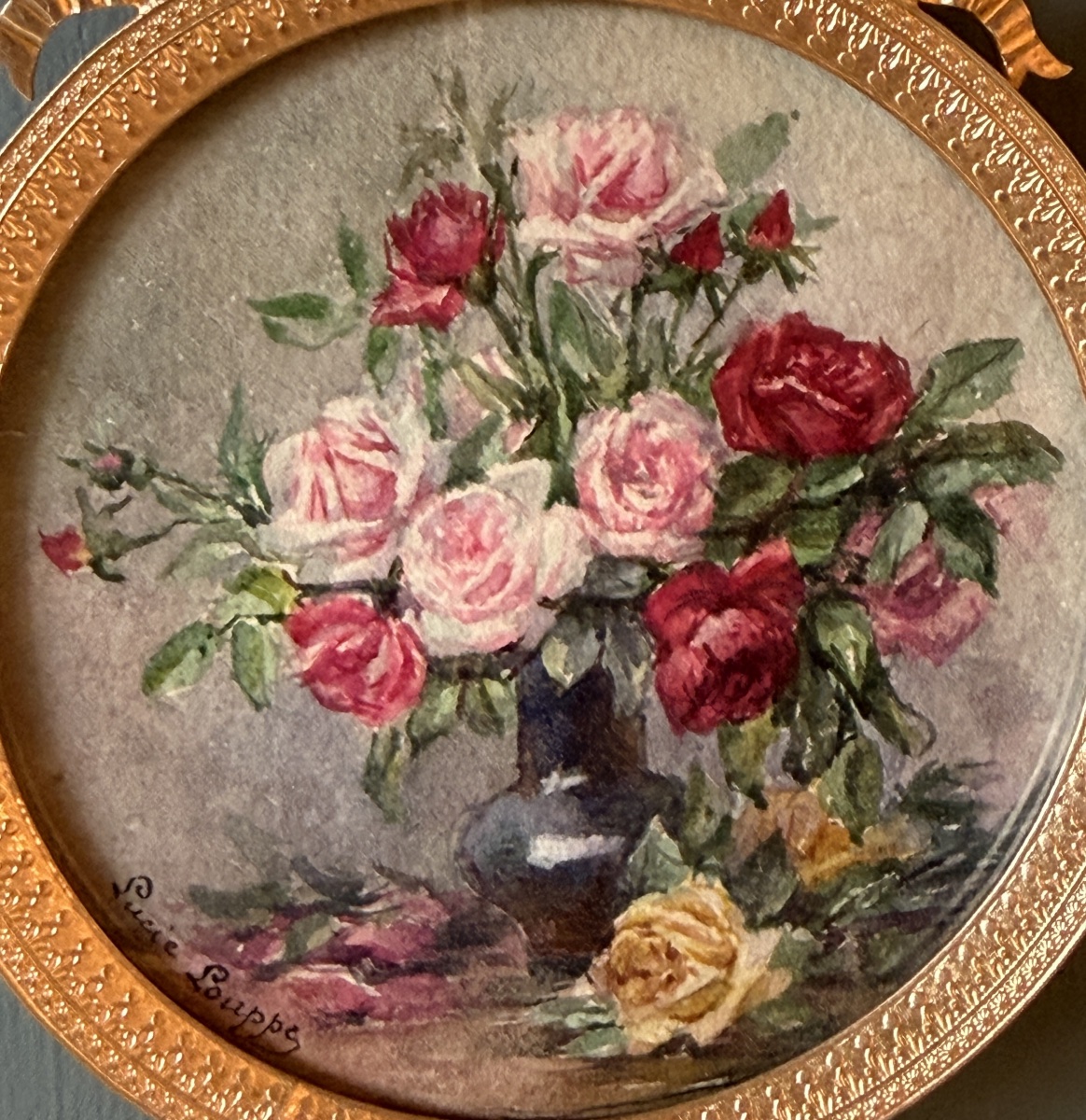 Bouquet Of Roses, Miniature By Lucie Louppe-photo-3