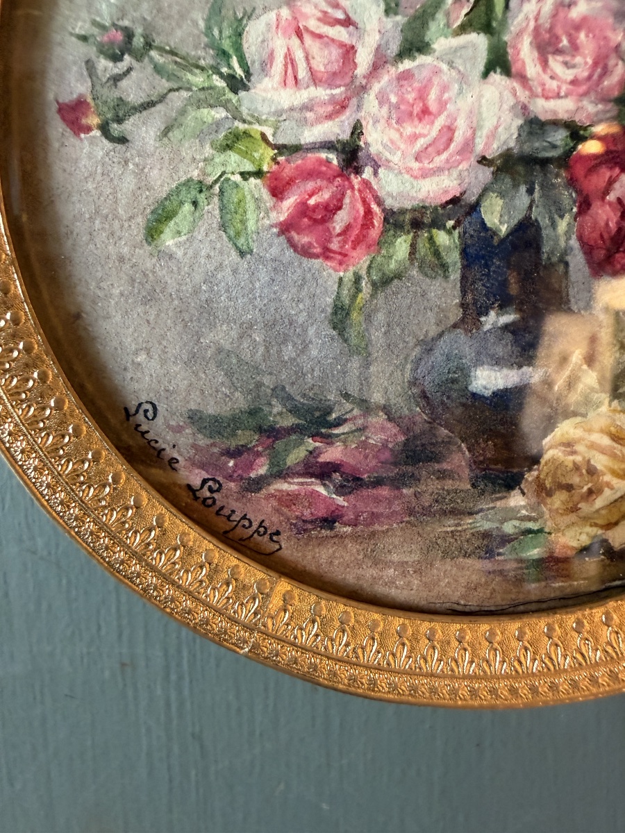 Bouquet Of Roses, Miniature By Lucie Louppe-photo-4