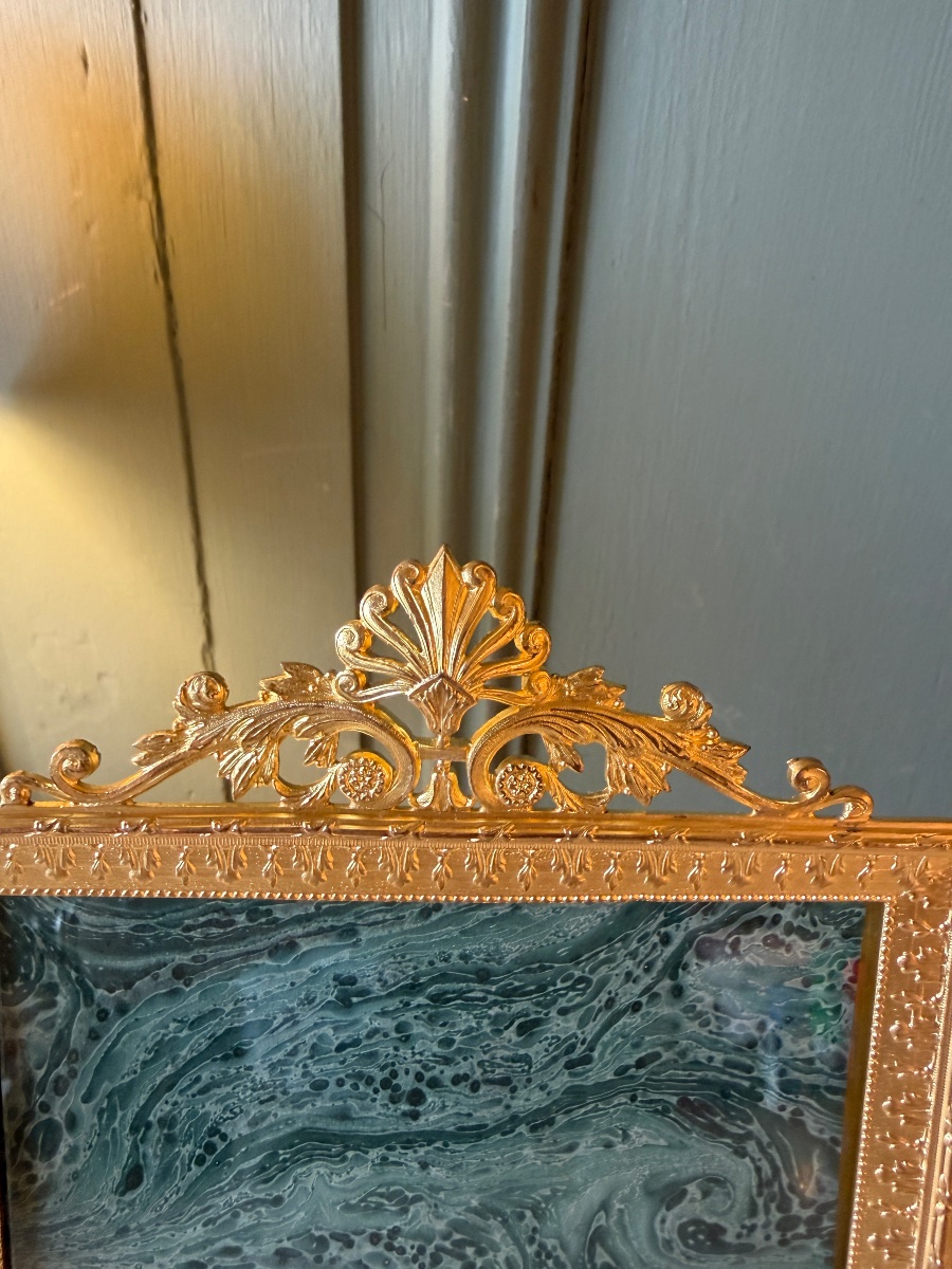 Cadre, porte photo style Louis XVI, 23.3 cm x 14.7 cm-photo-2