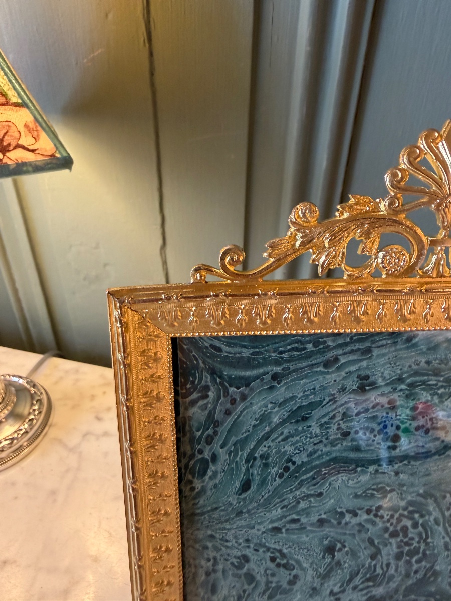 Cadre, porte photo style Louis XVI, 23.3 cm x 14.7 cm-photo-3