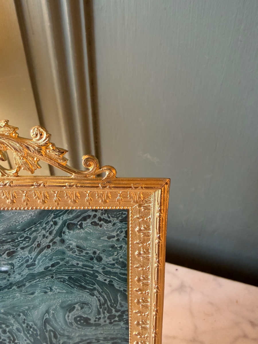 Cadre, porte photo style Louis XVI, 23.3 cm x 14.7 cm-photo-2