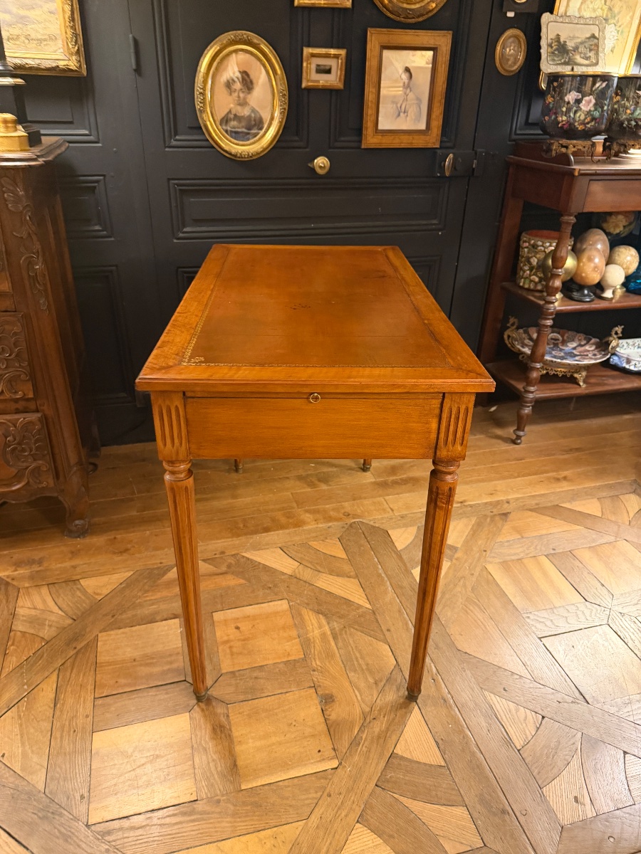 Bureau plat de style Louis XVI-photo-3