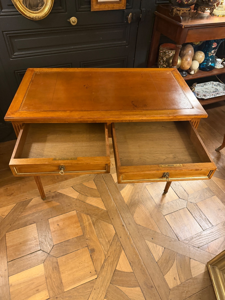 Bureau plat de style Louis XVI-photo-5