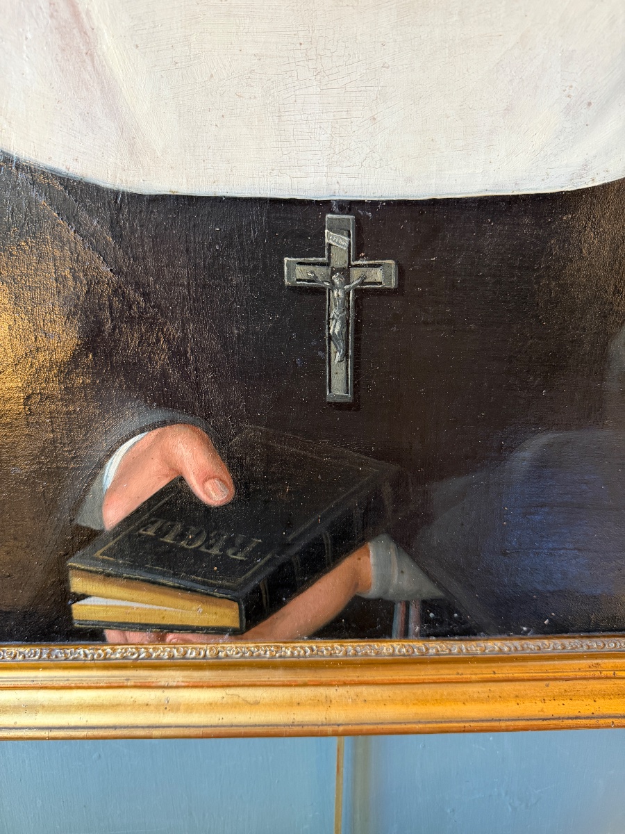 Portrait d'une jeune religieuse XIXème-photo-4