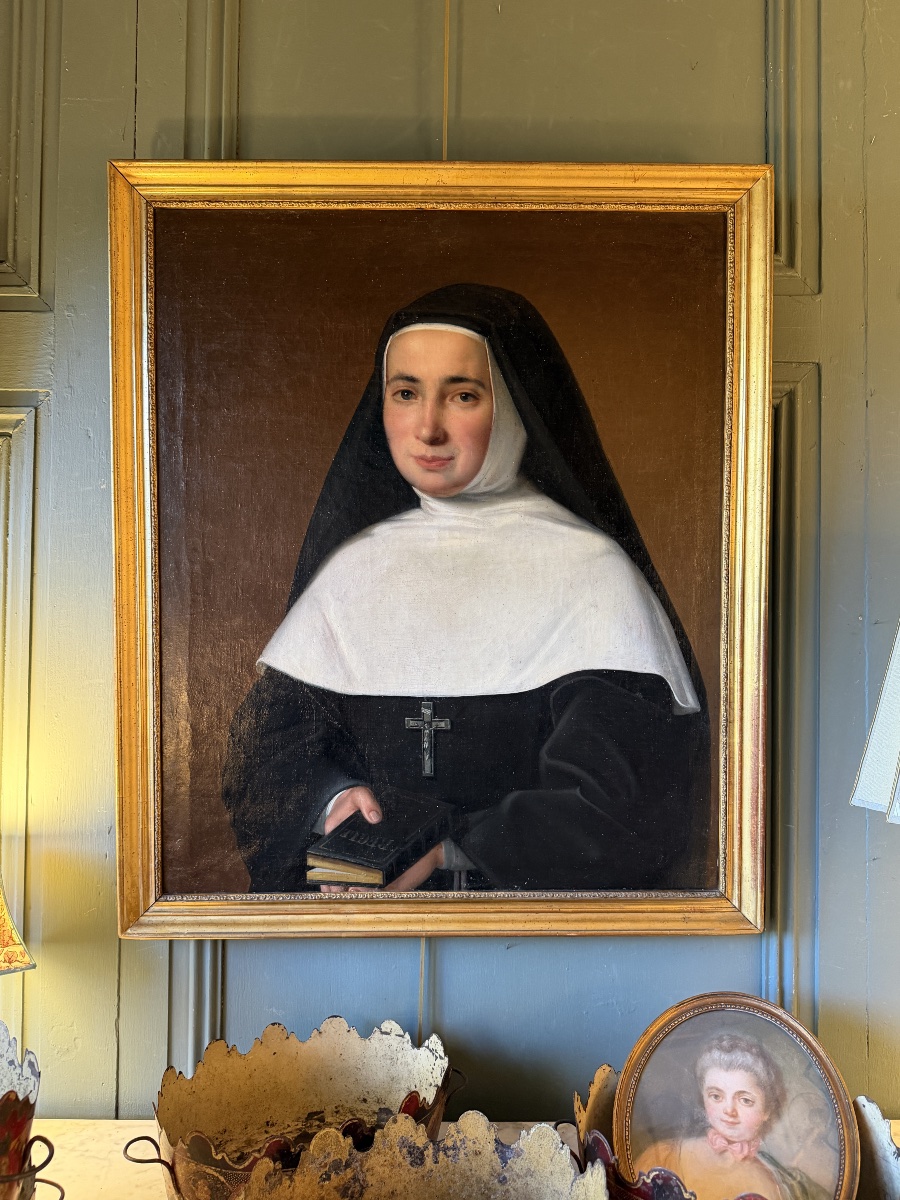Portrait d'une jeune religieuse XIXème-photo-7