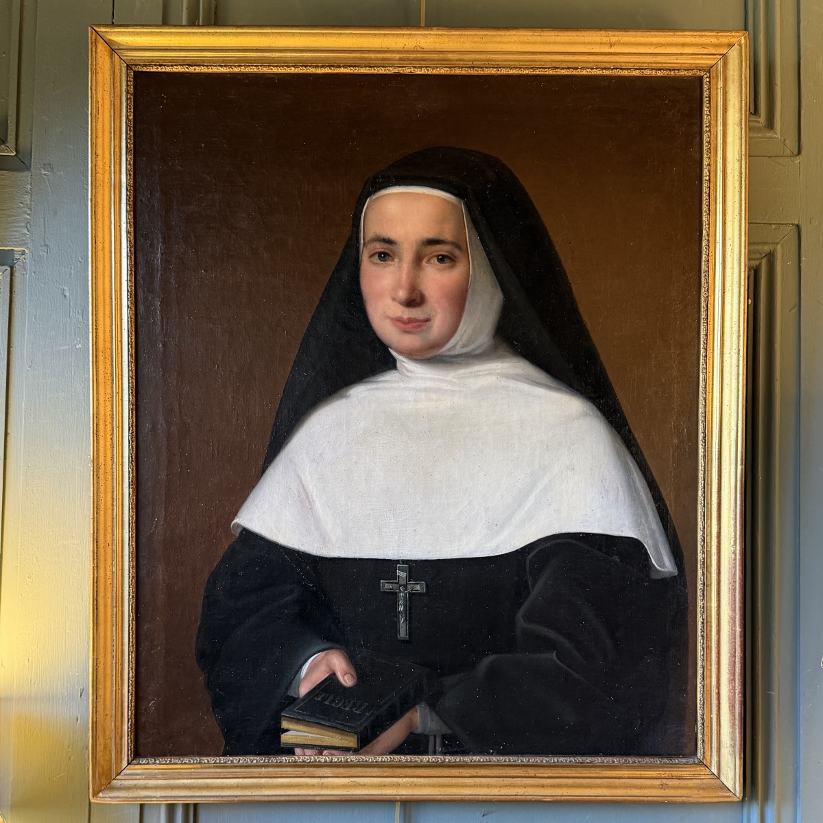 Portrait d'une jeune religieuse XIXème
