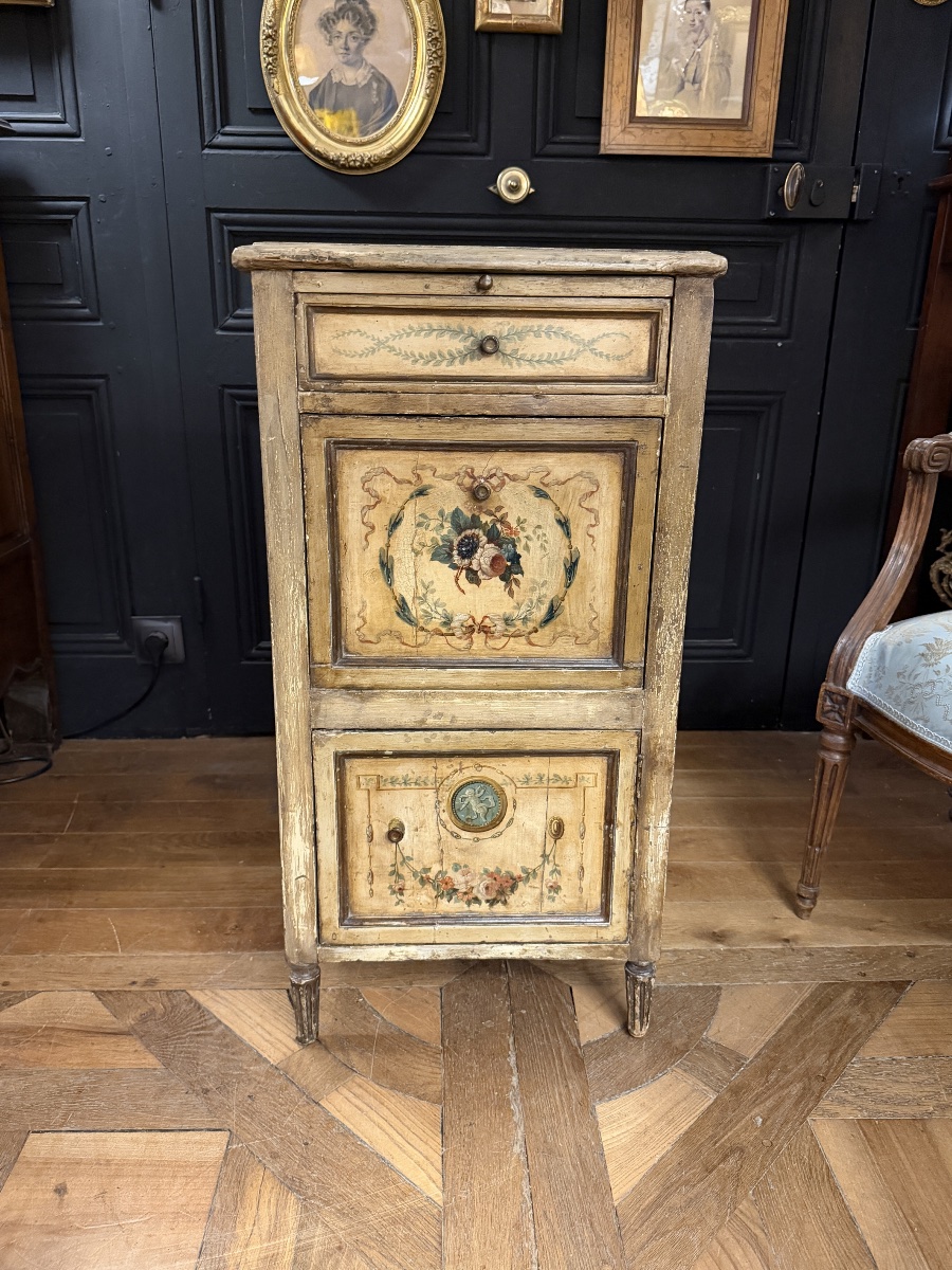 Small Painted Wooden Secretary Desk In The Louis XVI Style-photo-2