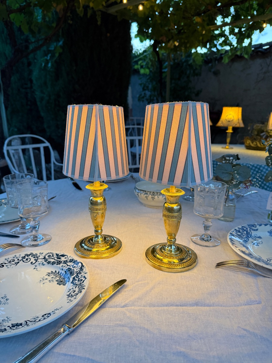 Paire de lampes de table sans fil, Hauteur 32 cm-photo-2