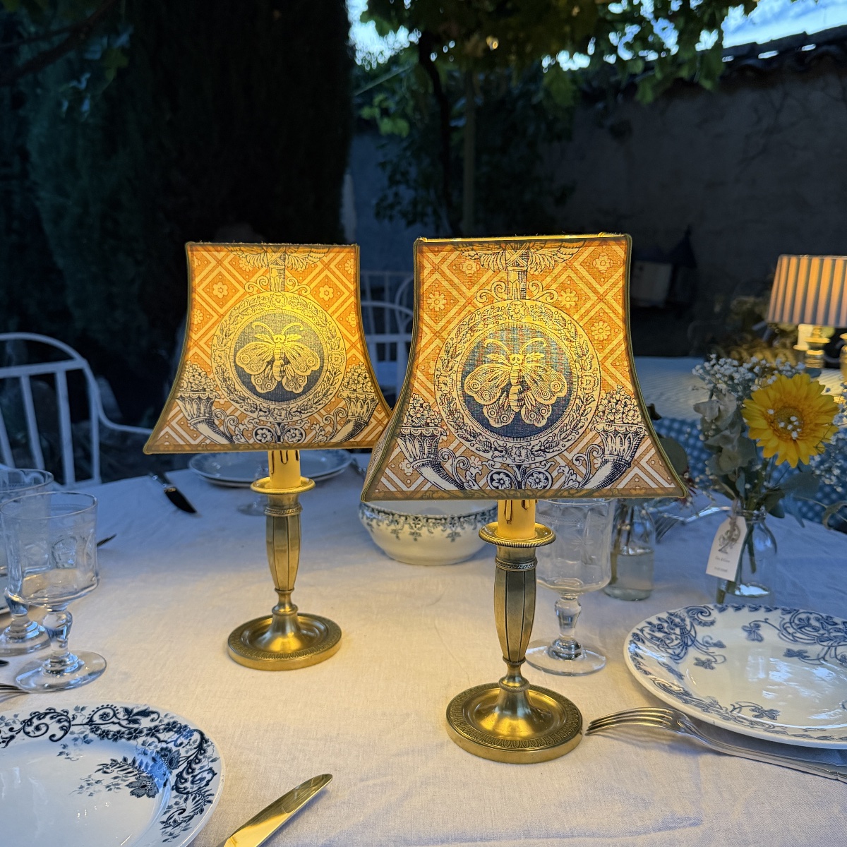 Paire de lampes de table sans fil, Hauteur 35,5 cm