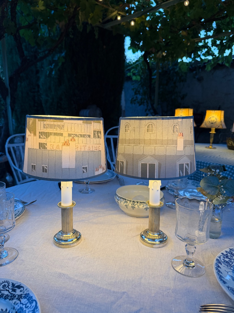 Paire de lampes sans fil, Hauteur 32 cm-photo-3