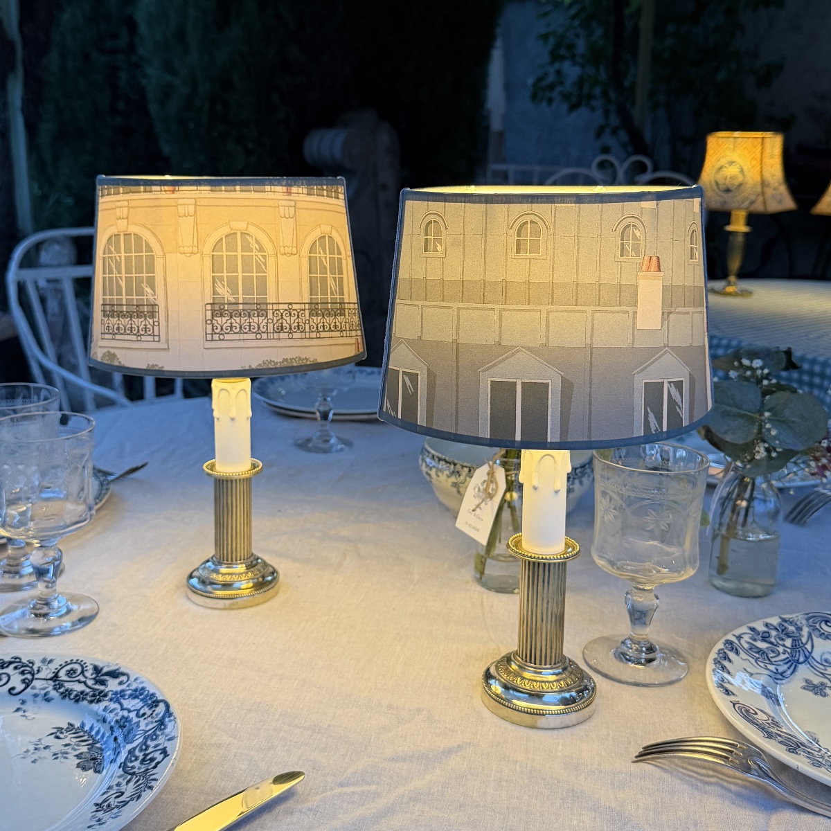Paire de lampes sans fil, Hauteur 32 cm