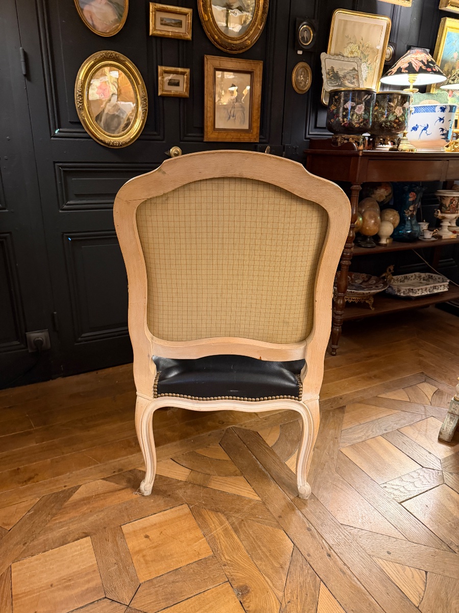 Painted Wooden Queen's Armchair-photo-3