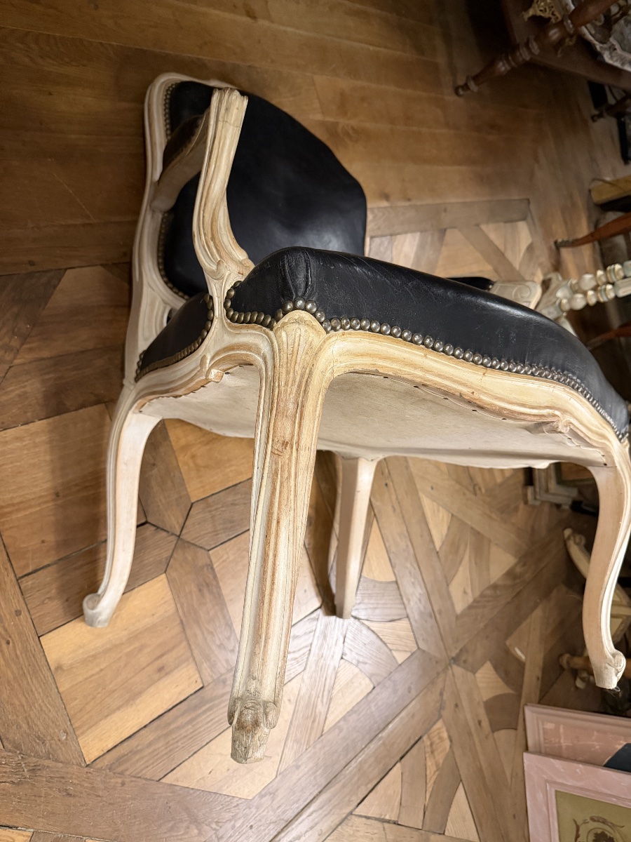 Painted Wooden Queen's Armchair-photo-4