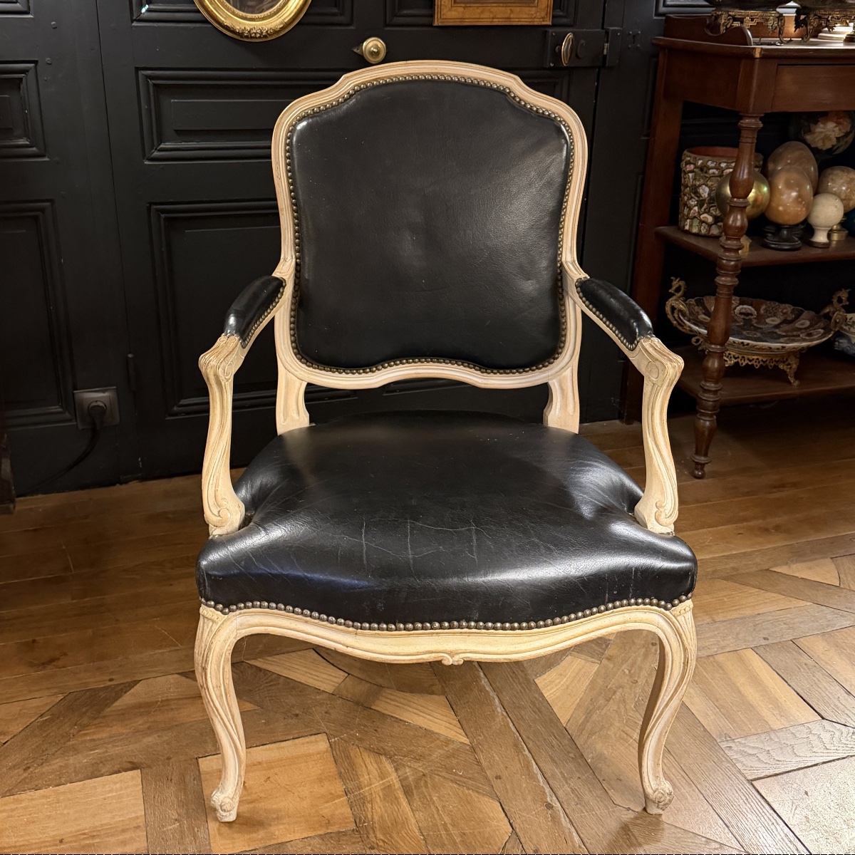 Painted Wooden Queen's Armchair