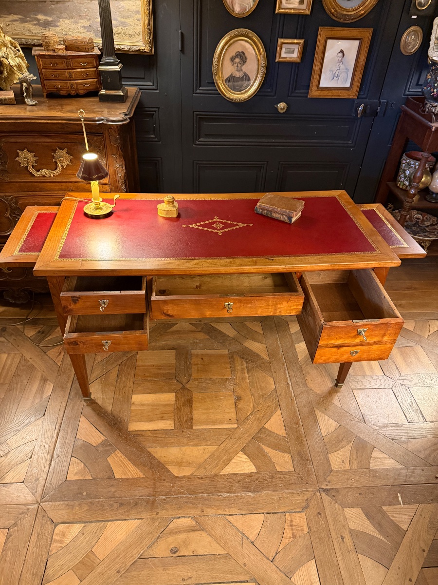 Bureau plat de style Louis XVI-photo-2