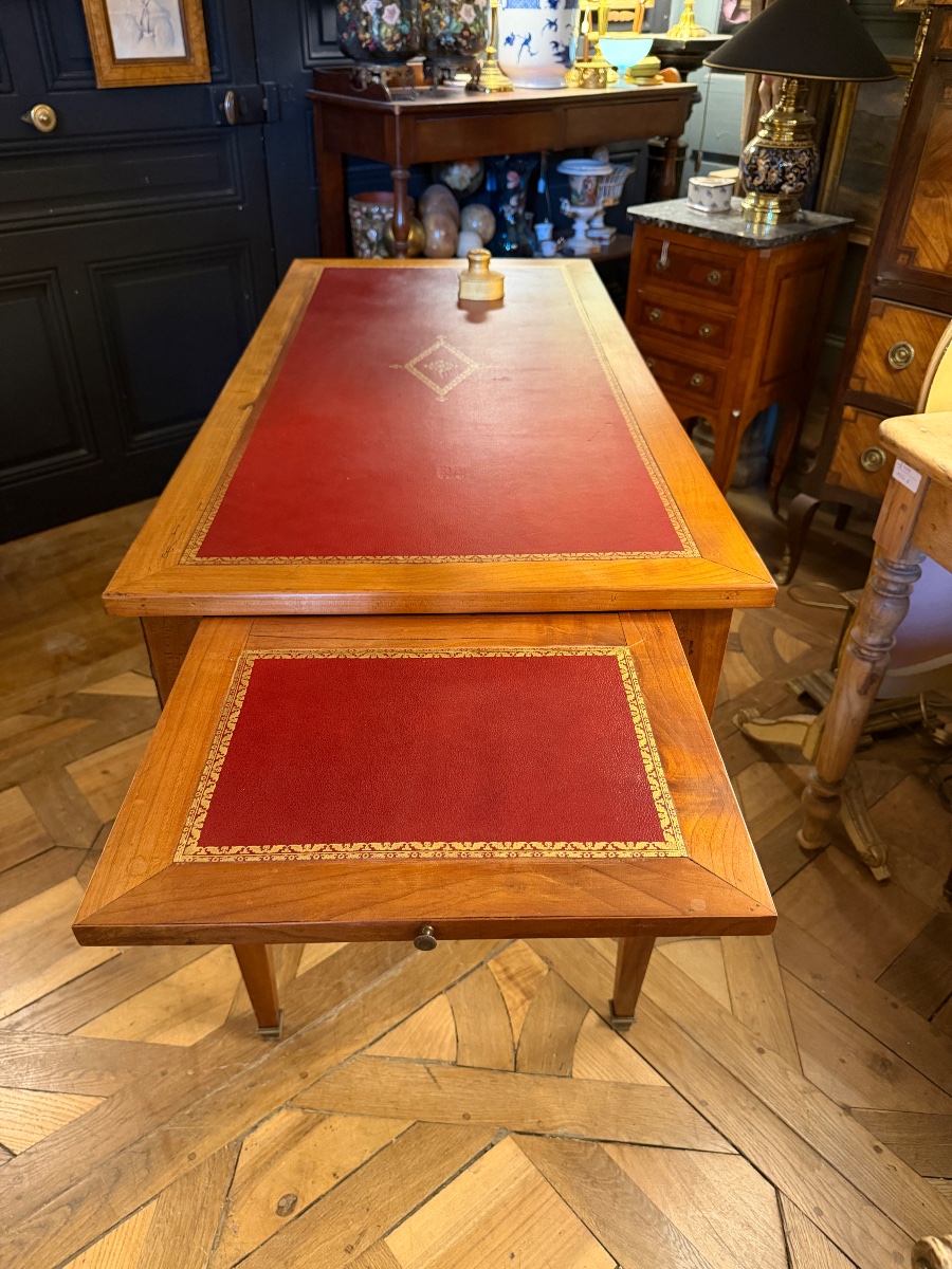 Bureau plat de style Louis XVI-photo-4