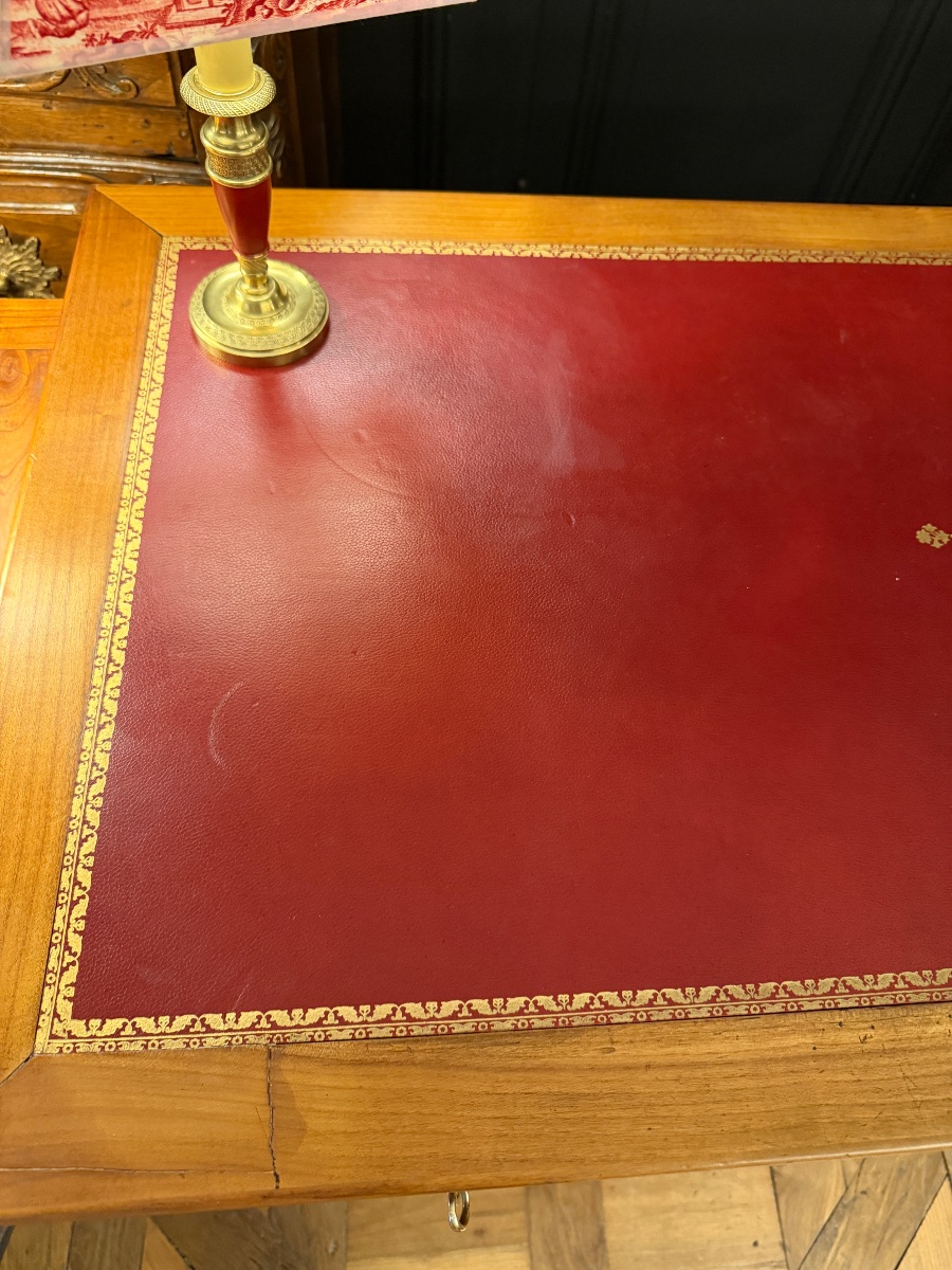 Bureau plat de style Louis XVI-photo-5