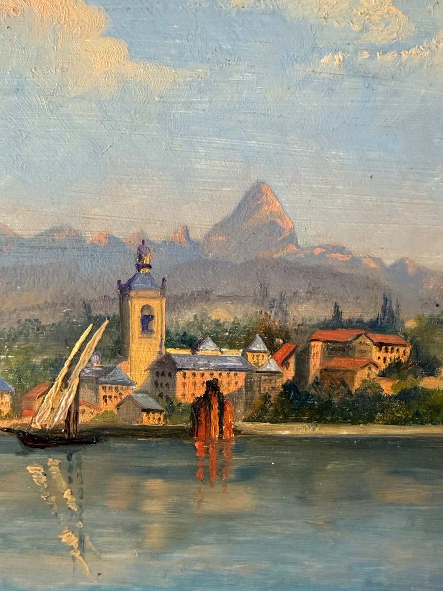 Lac Alpin, tableau début XXème-photo-1