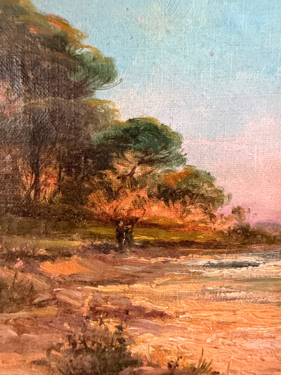 The Beach At Hyères In 1921 By Commarmond -photo-4