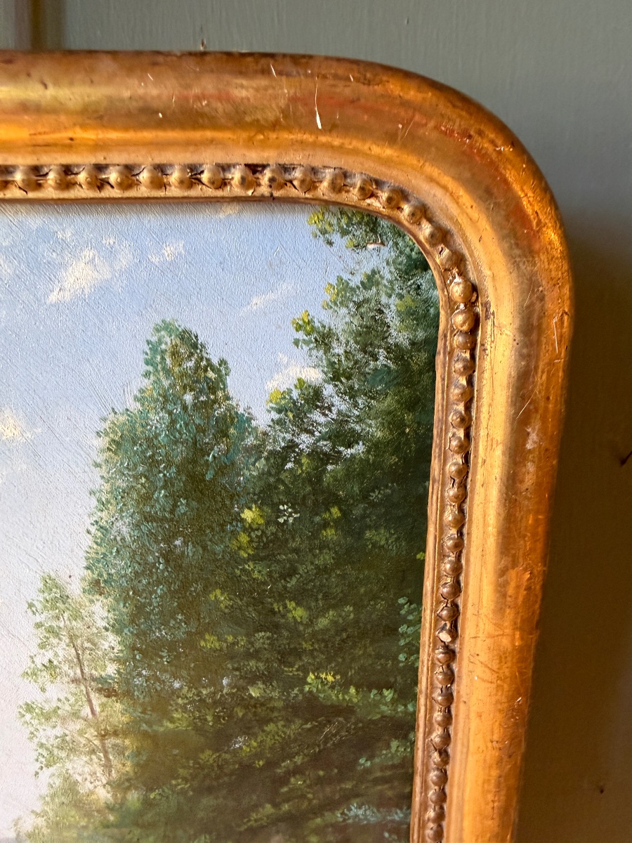 Paysage animé daté 1863 -photo-2