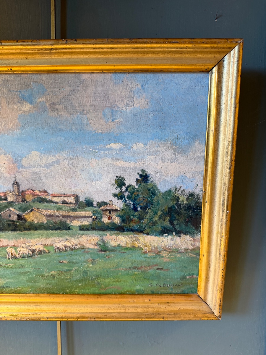 Country Landscape By Gaston Ploquin-photo-3