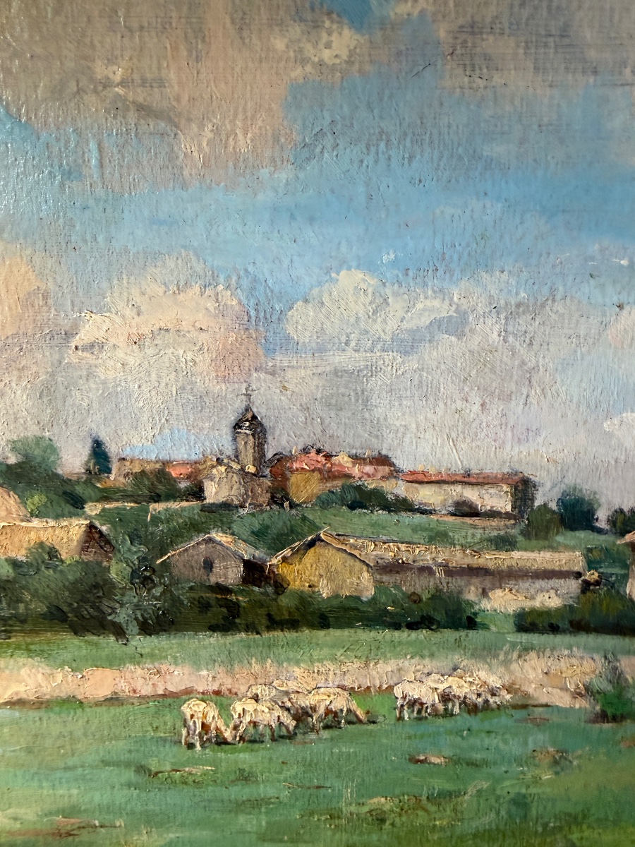 Country Landscape By Gaston Ploquin-photo-4