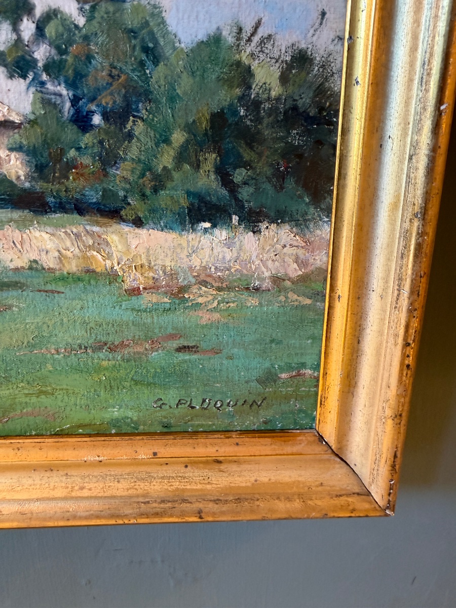 Country Landscape By Gaston Ploquin-photo-2