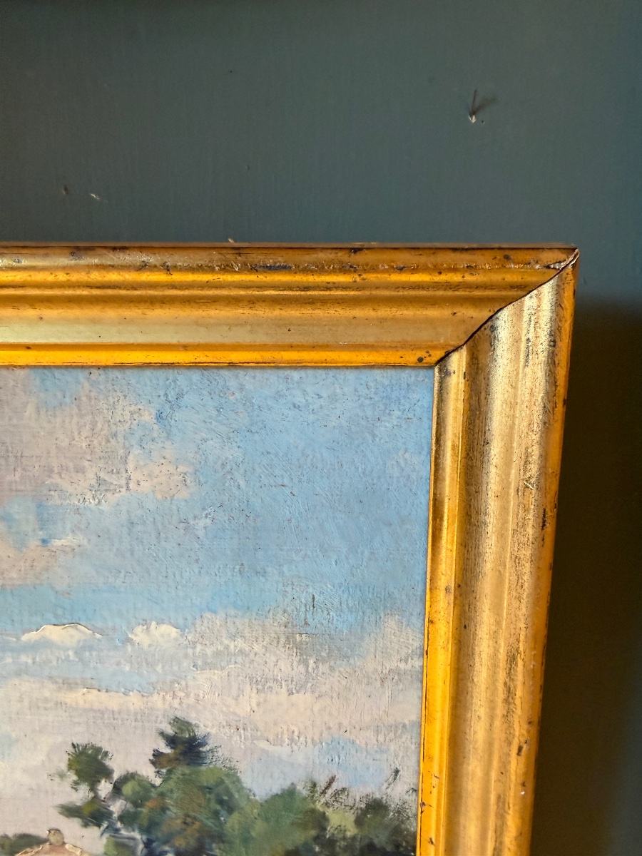 Country Landscape By Gaston Ploquin-photo-3