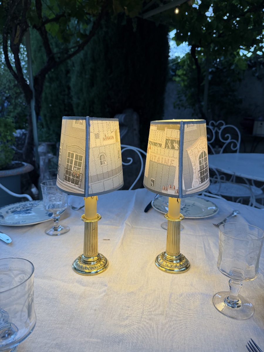 Paire de lampes sans fil, Hauteur 33 cm-photo-3