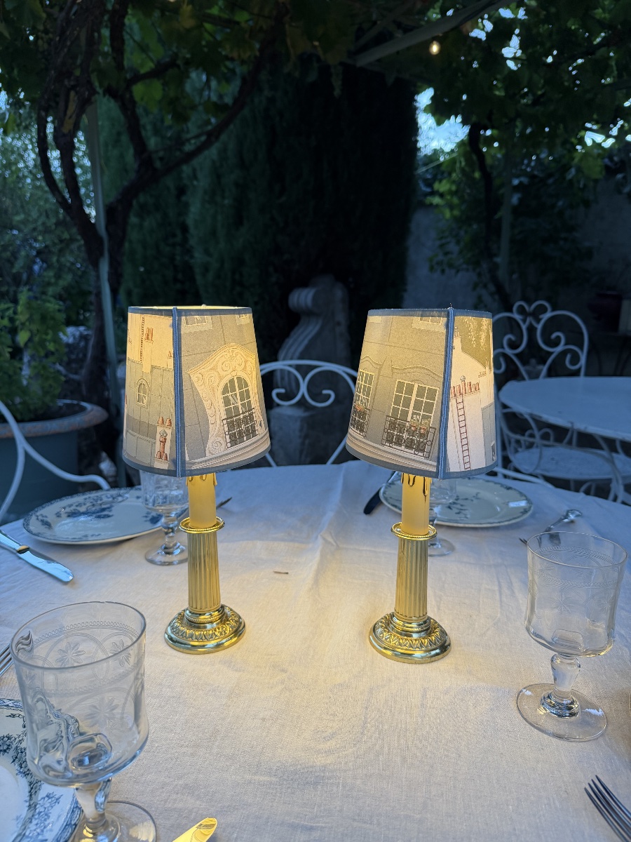 Paire de lampes sans fil, Hauteur 33 cm-photo-1