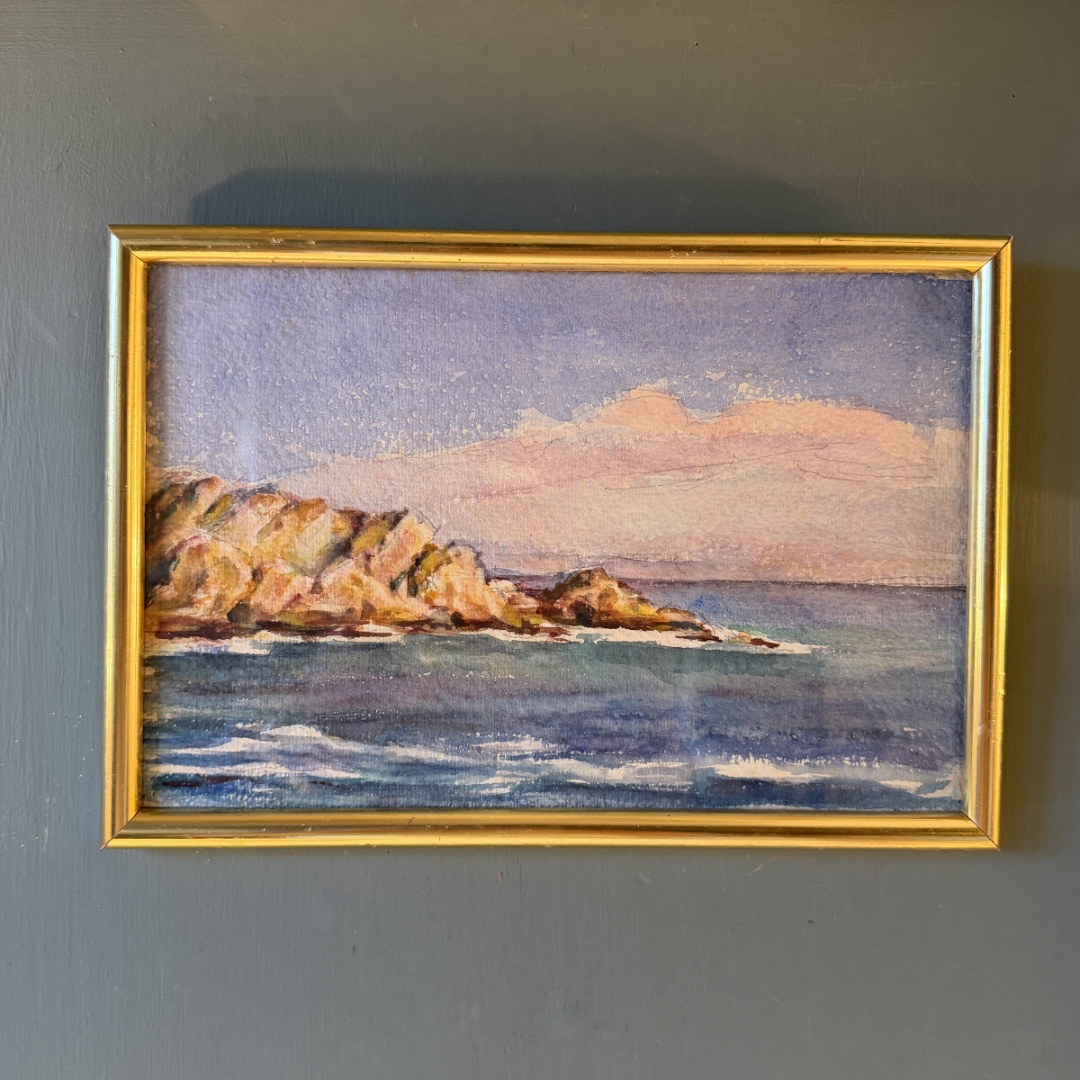 Bord de mer, aquarelle début XXème n°1