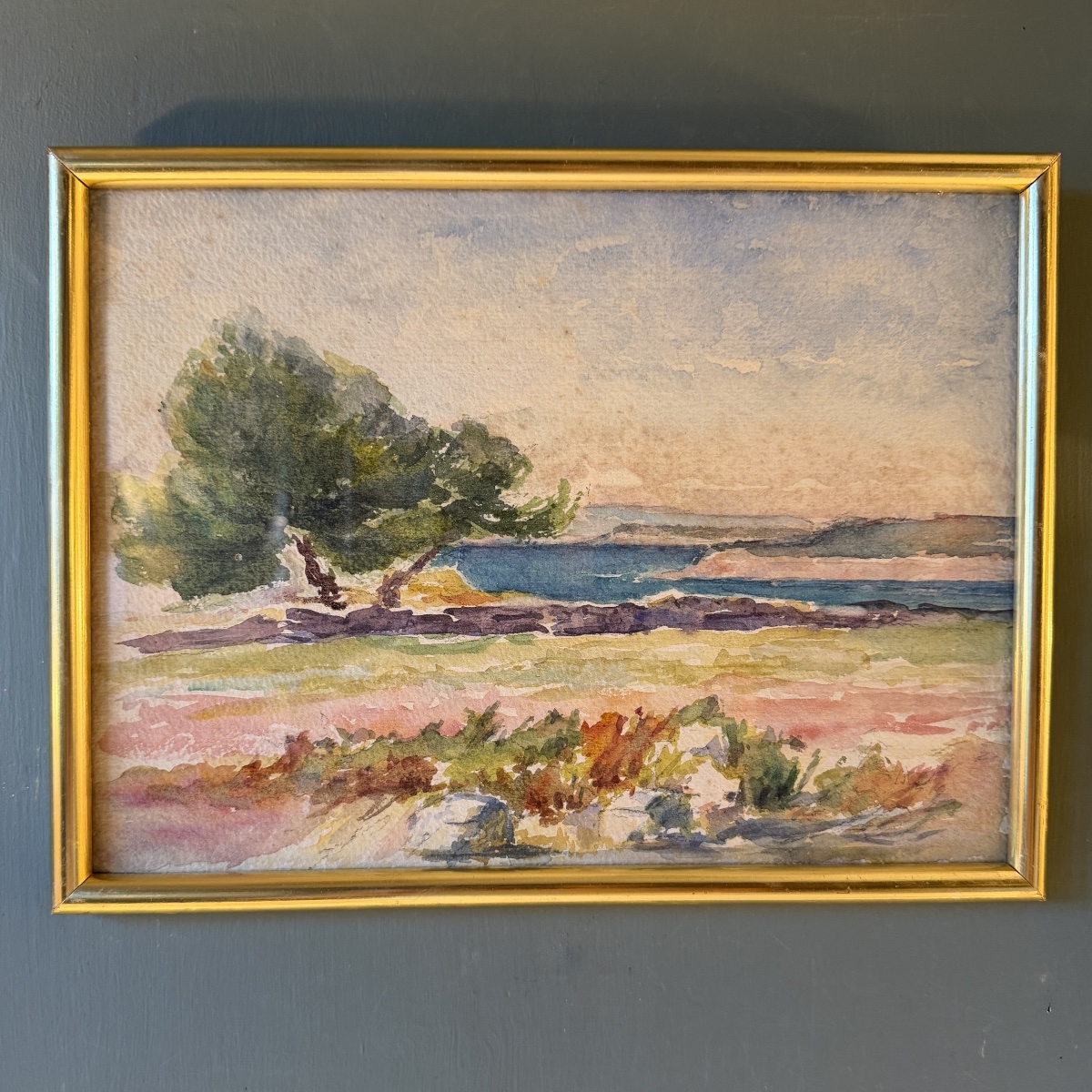 Seaside, Early 20th-century Watercolor No. 3