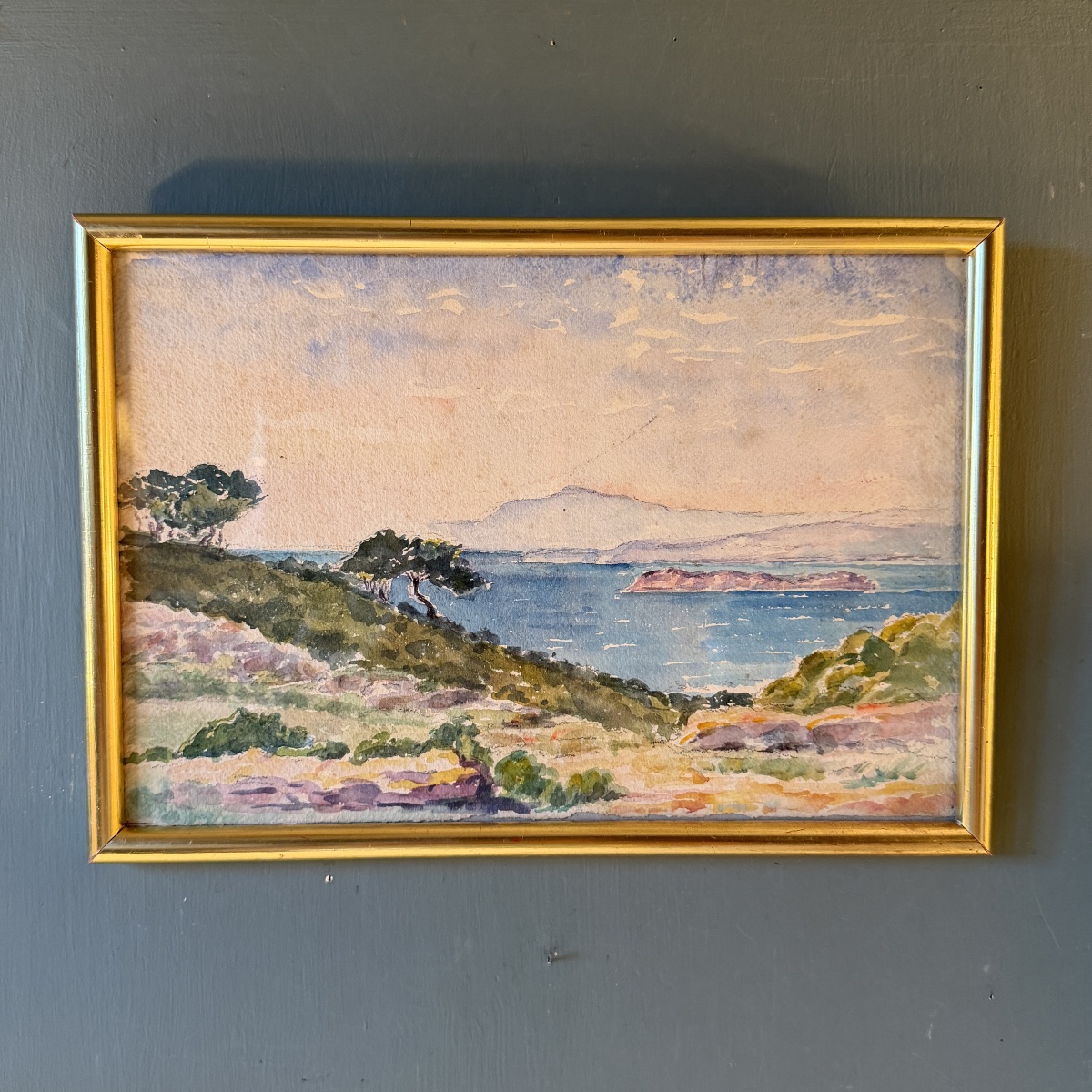 Seaside, Early 20th-century Watercolor No. 9