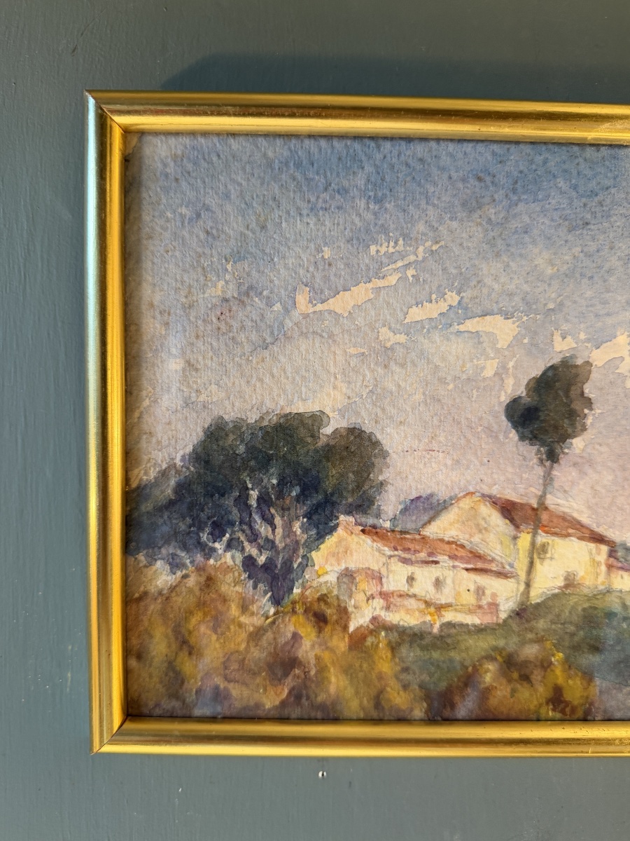 Provence, Early 20th-century Watercolor, No. 11-photo-2