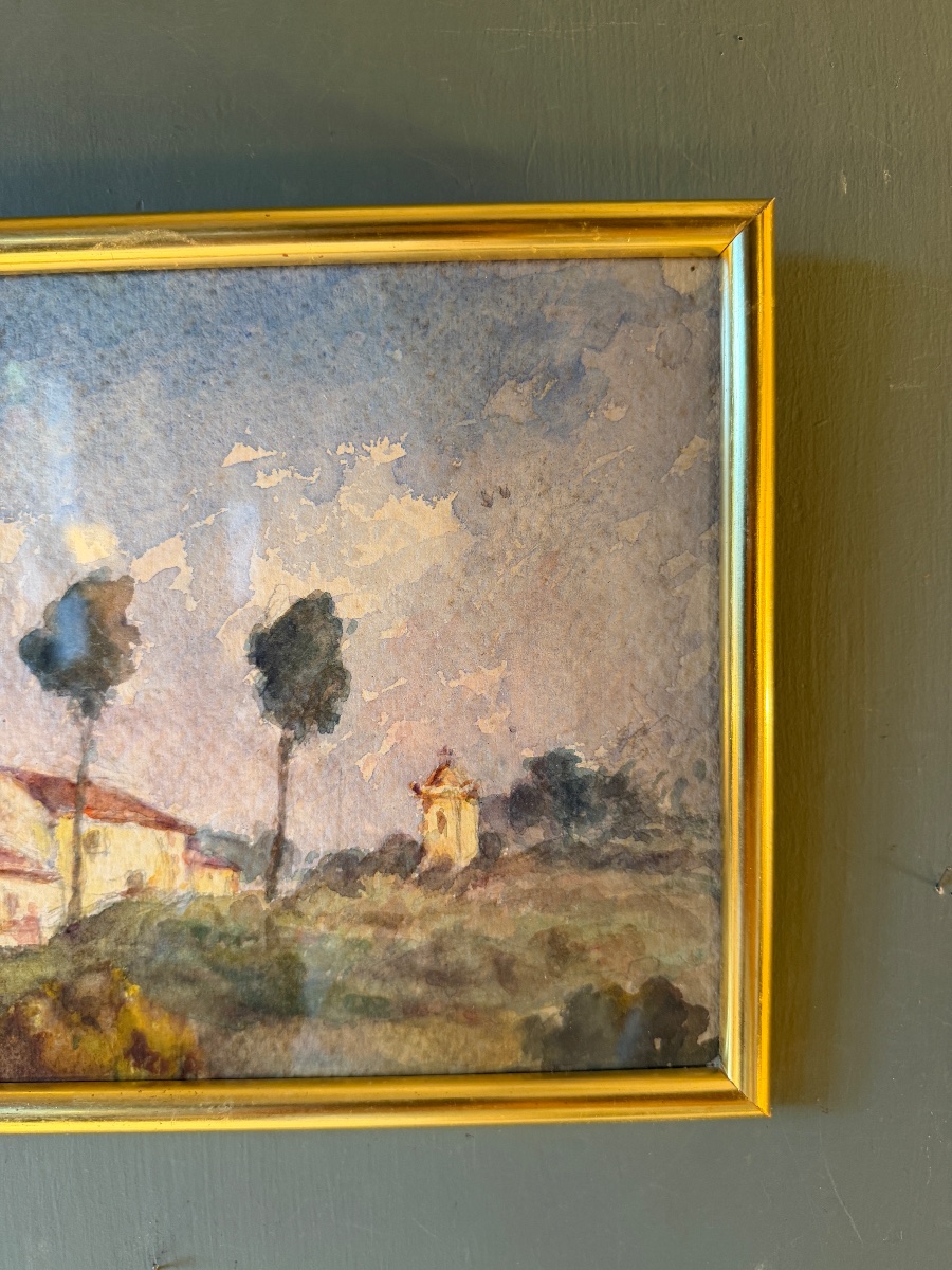 Provence, Early 20th-century Watercolor, No. 11-photo-3