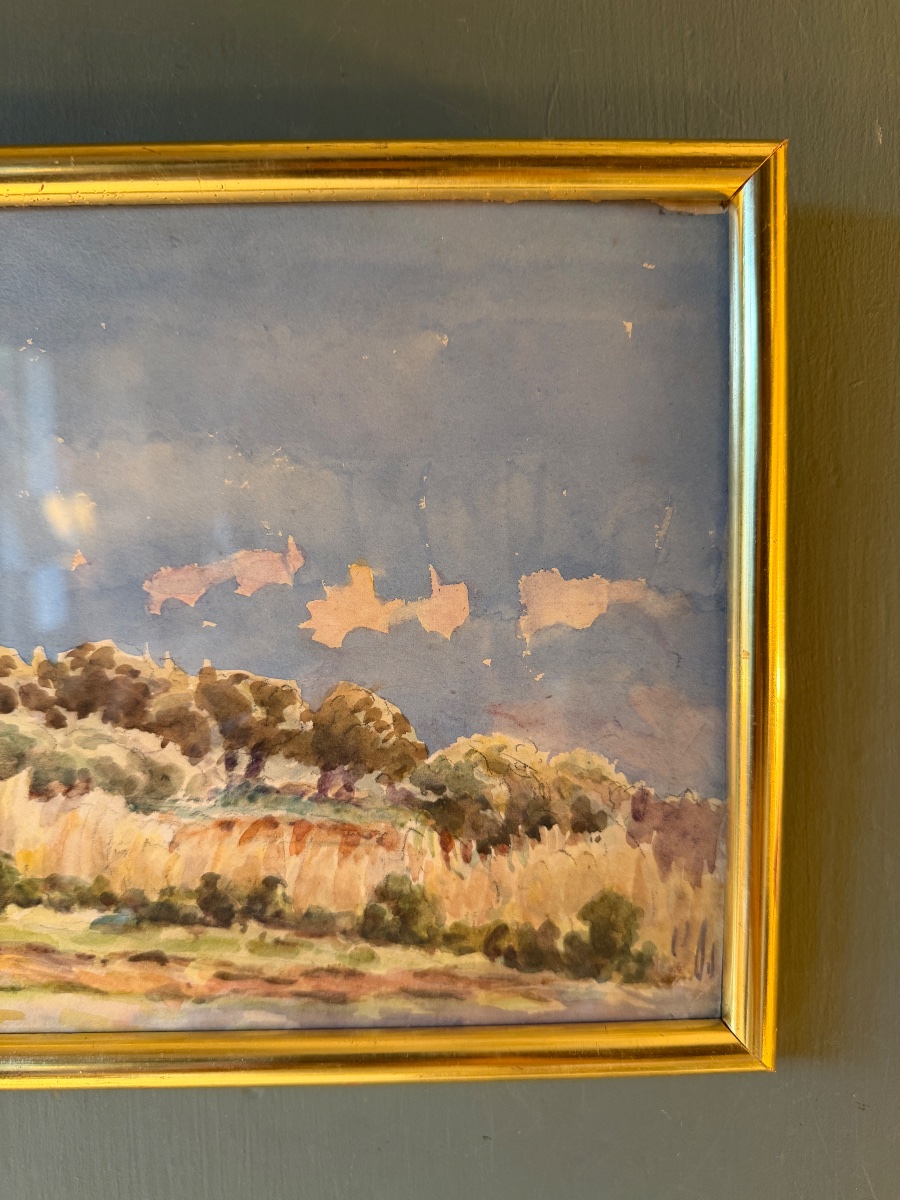 Provence, Early 20th-century Watercolor No. 12-photo-3
