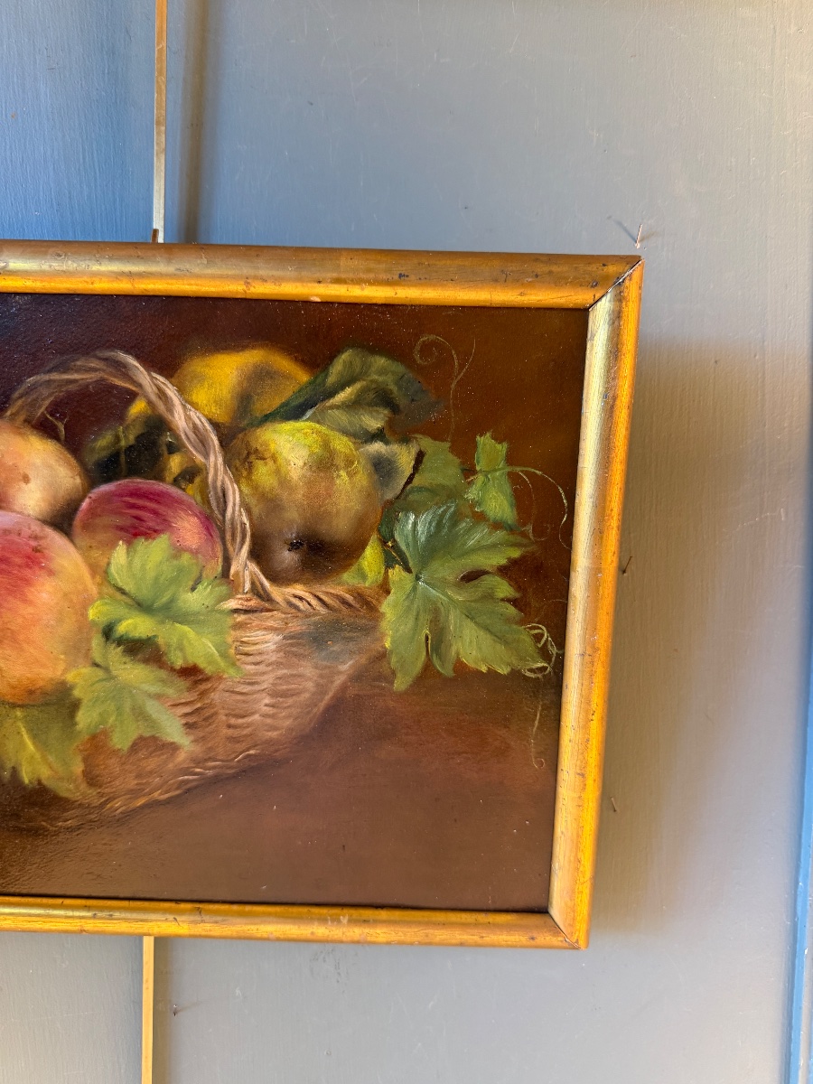 Still Life With A Basket Of Apples-photo-3