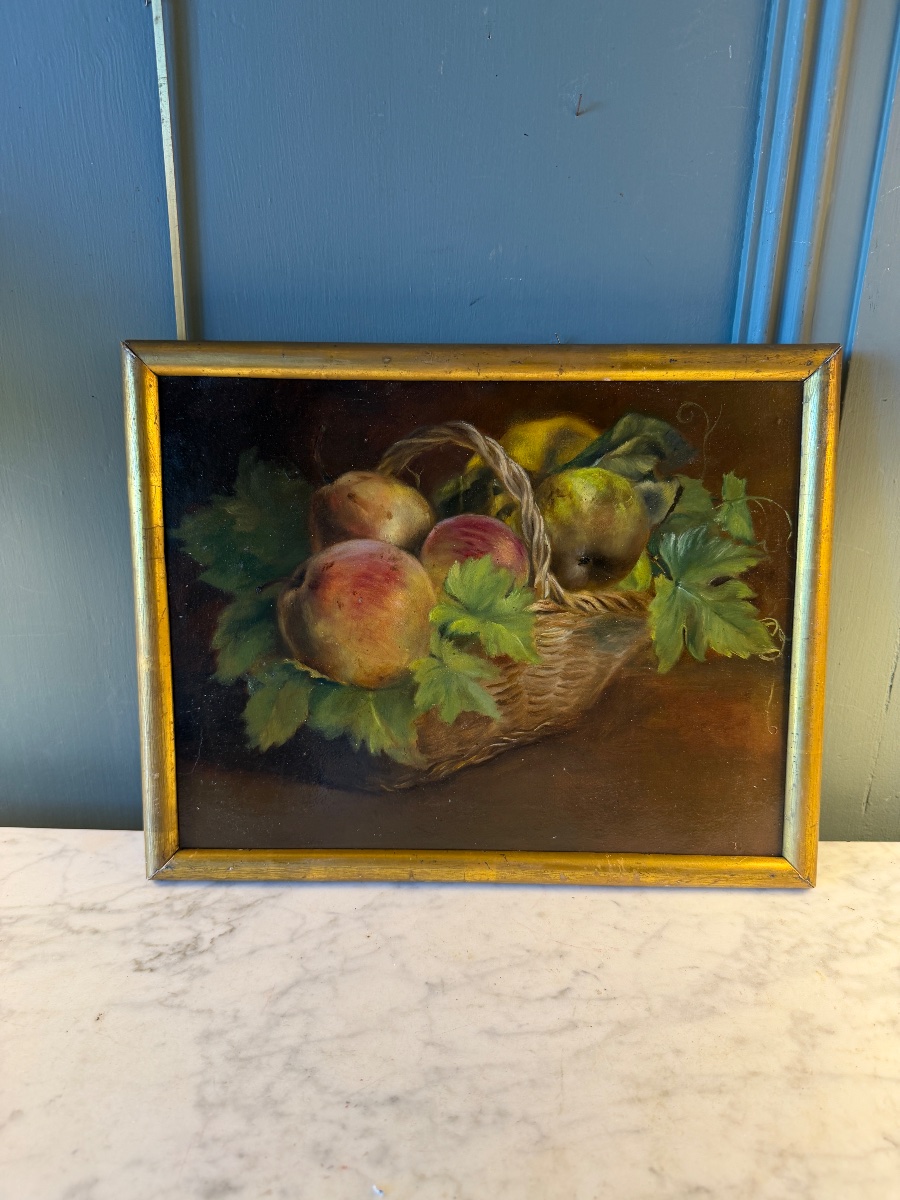 Still Life With A Basket Of Apples-photo-1