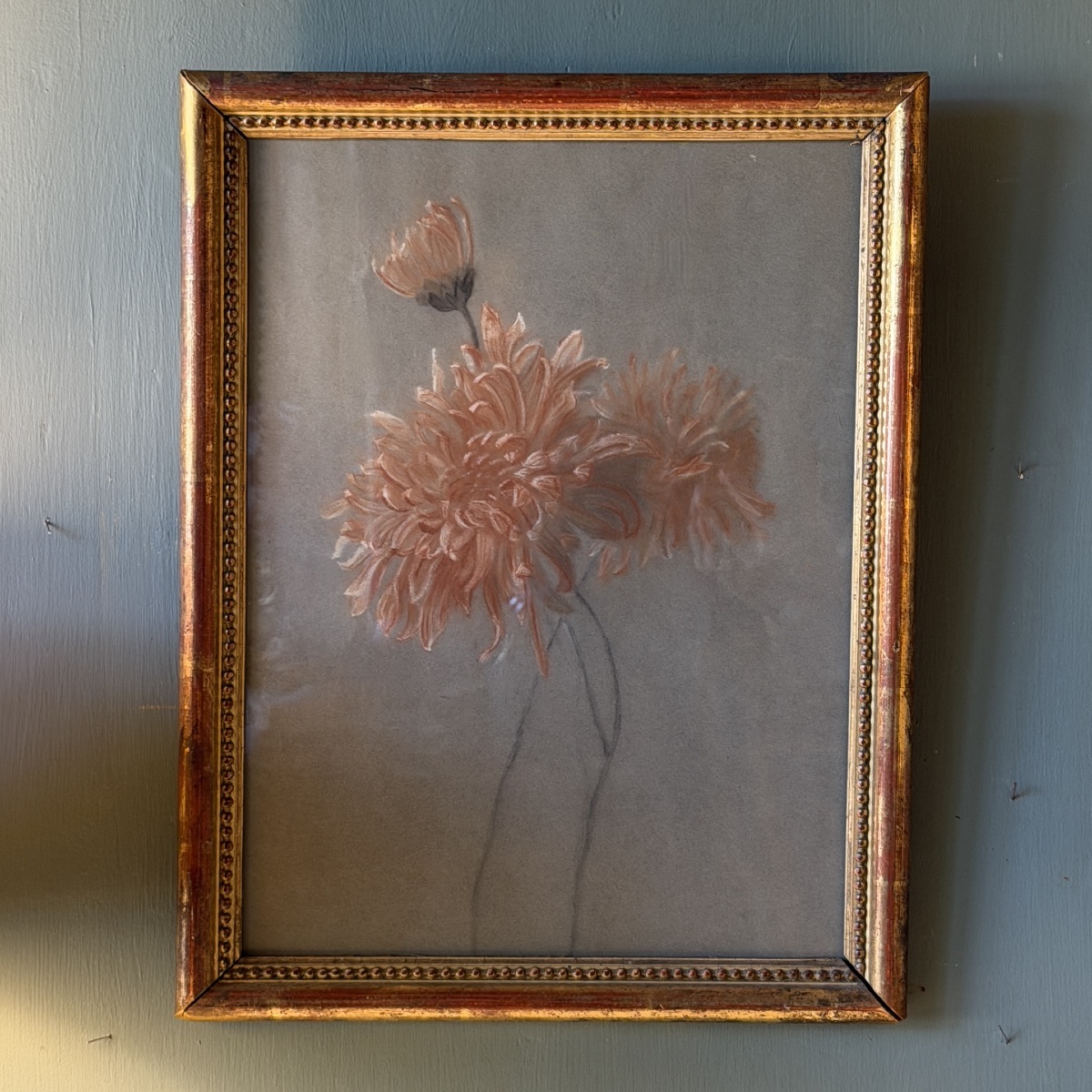 Etude de fleurs, Ecole lyonnaise du XIXème