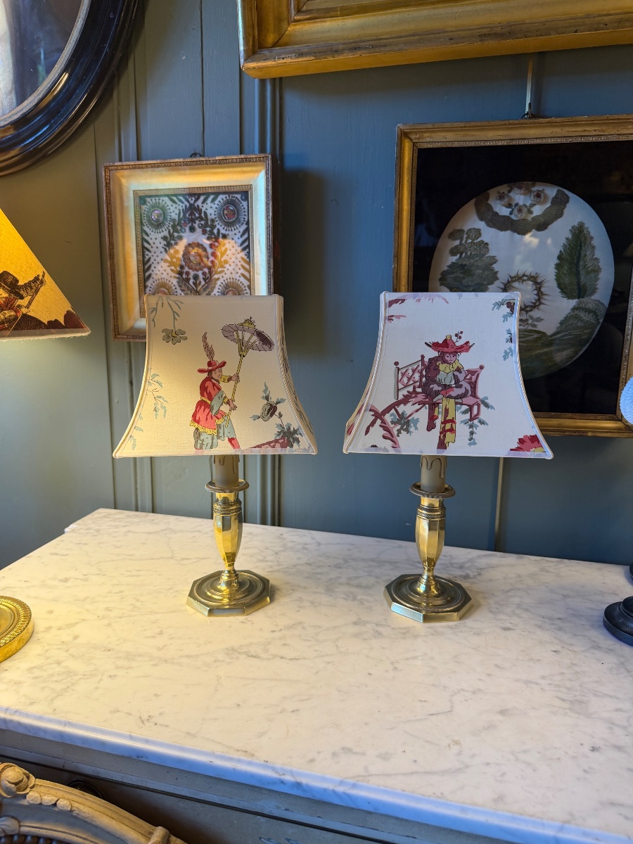 Pair Of Cordless Lamps, Height 34.5 Cm-photo-1