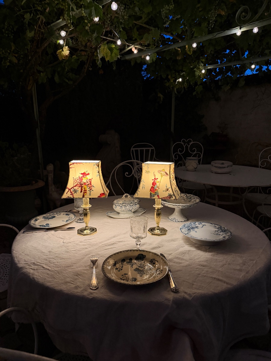 Pair Of Cordless Lamps, Height 34.5 Cm-photo-6