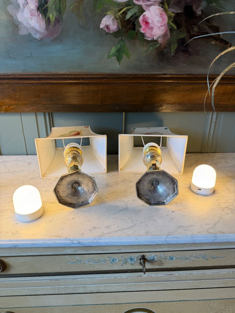 Paire de lampes de table sans fil, Hauteur 33 cm-photo-3