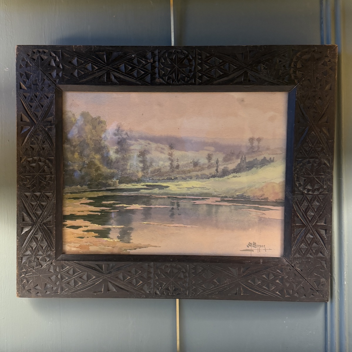 Antoine Barbier 1859-1948, Toulon sur Arroux, l'étang des fées